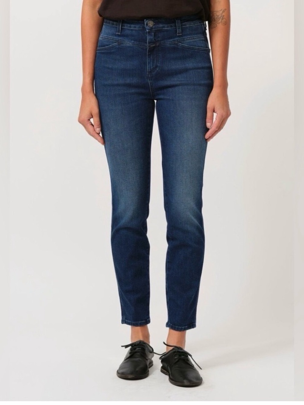CLOSED ITALY Women’s Dark Blue Skinny Pusher 2020 Jeans Size 27